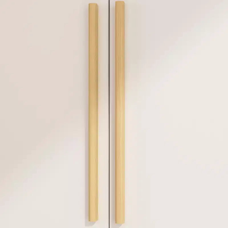 3 Door Wardrobe Clothes Organiser with Wooden Handle