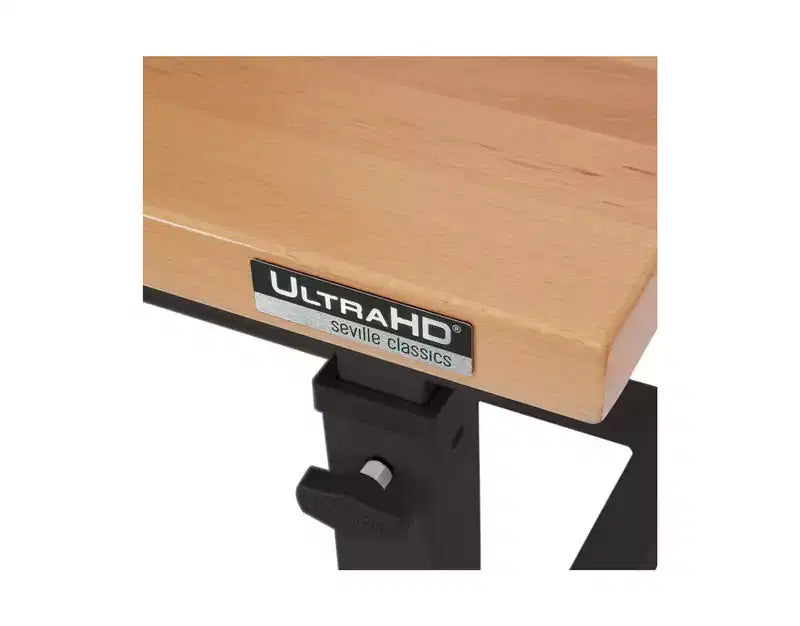 Heavy Duty Height Adjustable Workbench Table Wood Top, 48 W x 24 D x 28 to 42 H
