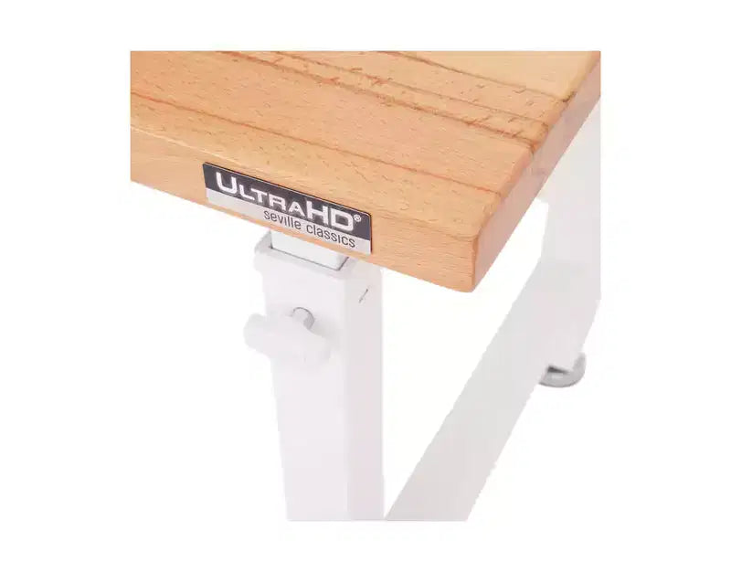 Heavy Duty Height Adjustable Workbench Table Wood Top, 48 W x 24 D x 28 to 42 H