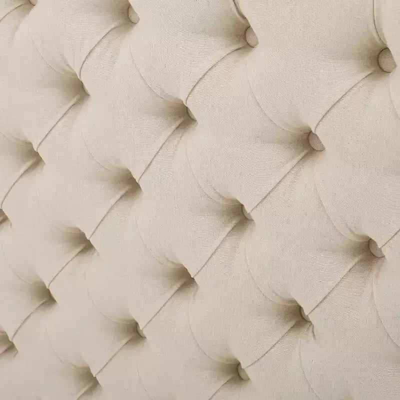Contemporary Tufted Adjustable Upholstered Queen Headboard
