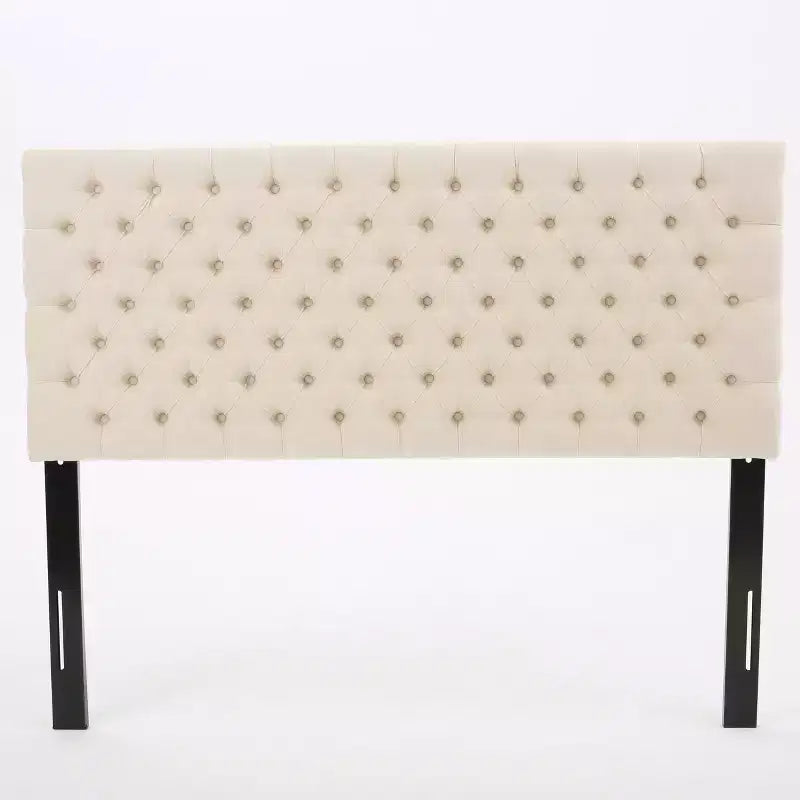 Contemporary Tufted Adjustable Upholstered Queen Headboard