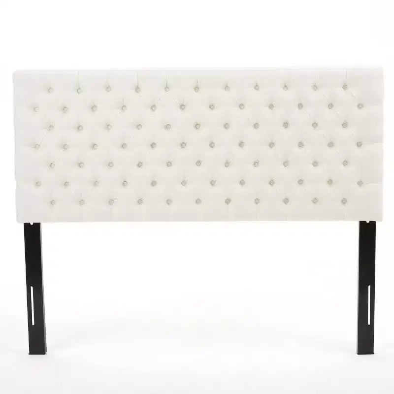 Contemporary Tufted Adjustable Upholstered Queen Headboard