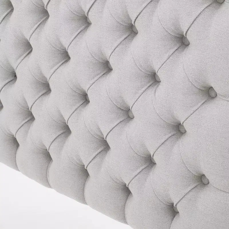 Contemporary Tufted Adjustable Upholstered Queen Headboard