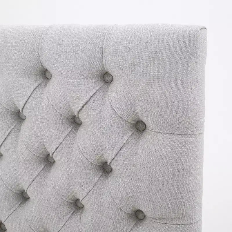 Contemporary Tufted Adjustable Upholstered Queen Headboard