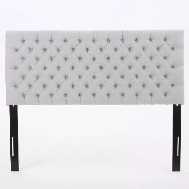 Contemporary Tufted Adjustable Upholstered Queen Headboard