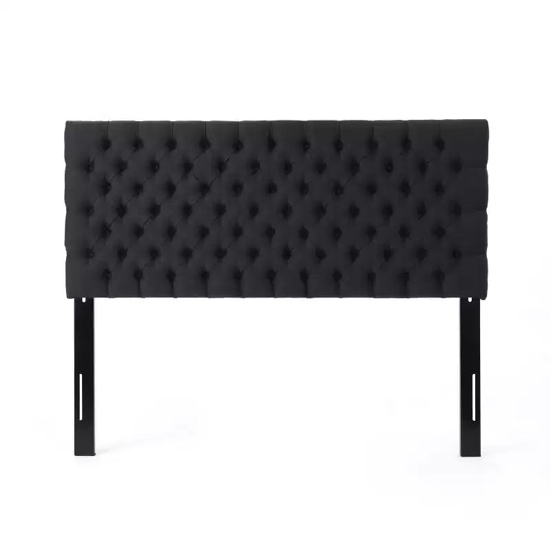 Contemporary Tufted Adjustable Upholstered Queen Headboard