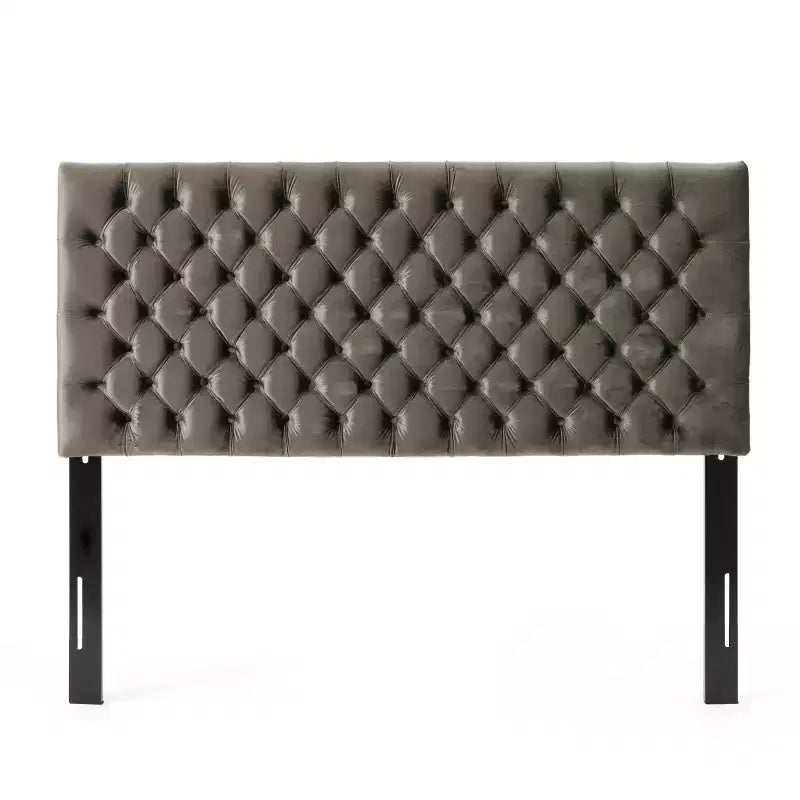Contemporary Tufted Adjustable Upholstered Queen Headboard