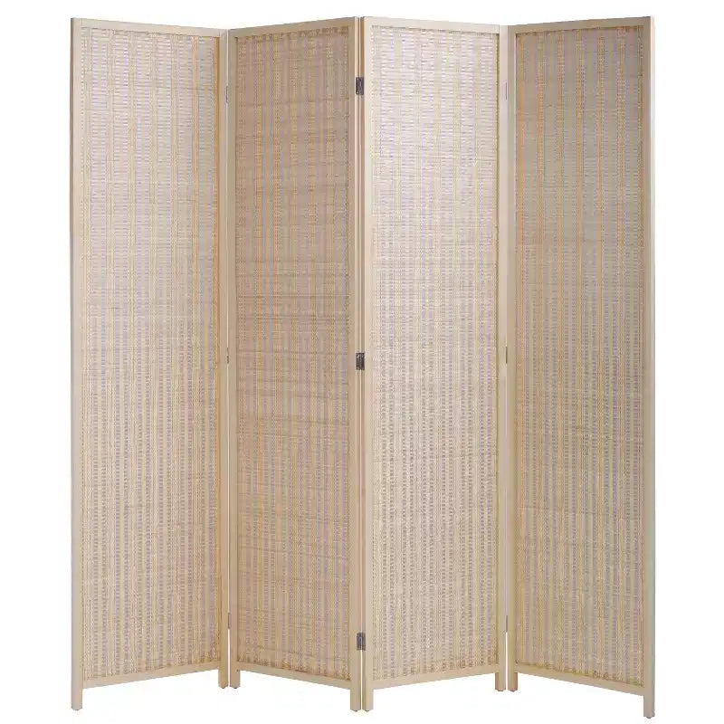 4/6 Panel Room Divider 6 Ft Tall Bamboo Portable Privacy Screen