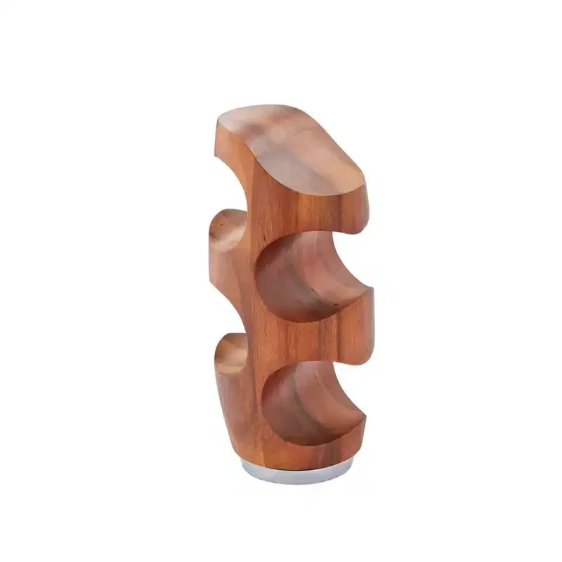 Acacia Wood & Alloy 4 Bottle Display Stand, 6 x 13