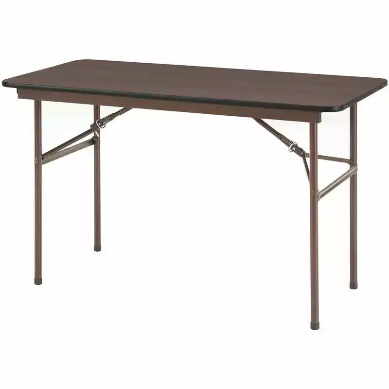 Lorell Economy Folding Table - 48 x 24 in Mahogany