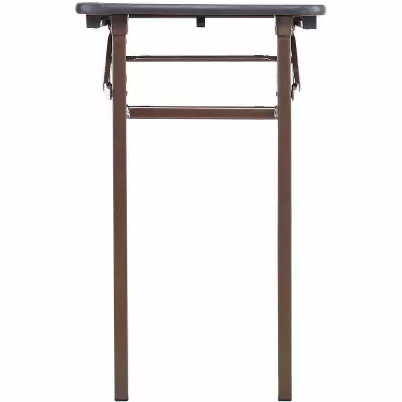 Lorell Economy Folding Table - 48 x 24 in Mahogany