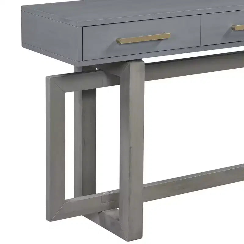 Modern Console Table with 3 Storage Drawers, 57 Extra Long Entryway Table for Entryway, Hallway, Living Room, Foyer