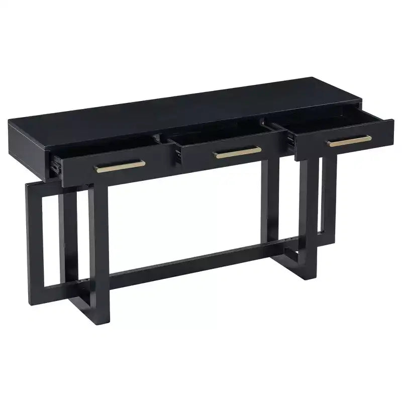 Modern Console Table with 3 Storage Drawers, 57 Extra Long Entryway Table for Entryway, Hallway, Living Room, Foyer