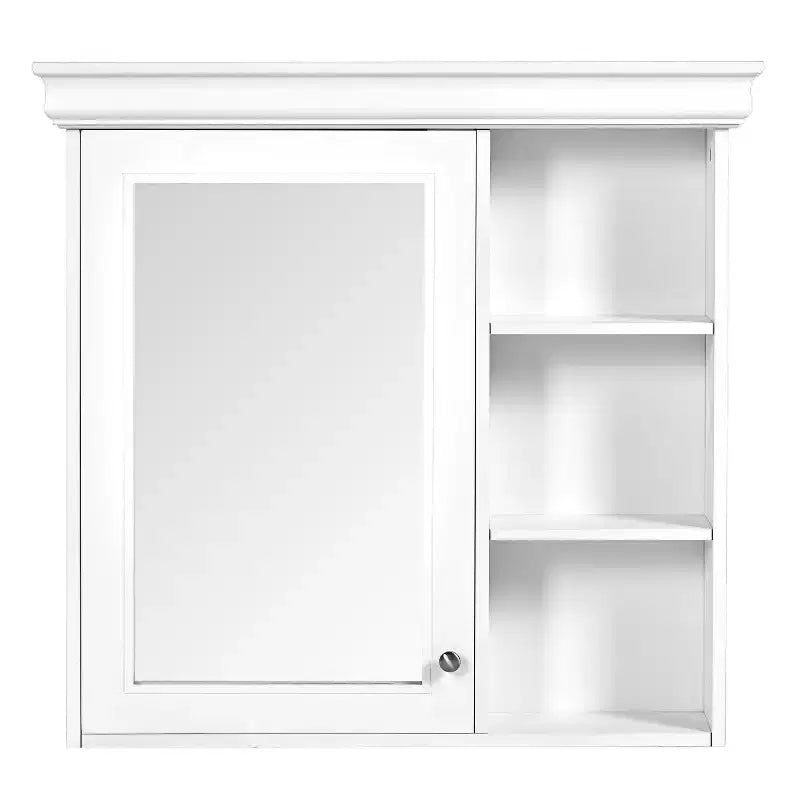 30 Modern Wall Mounted Bathroom Medicine Cabinet with Mirror and 3 Shelves