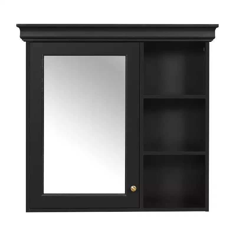 30 Modern Wall Mounted Bathroom Medicine Cabinet with Mirror and 3 Shelves