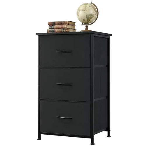 3-Drawer Dresser with Removable Fabric Bins for Bedroom, Living Room, Closet