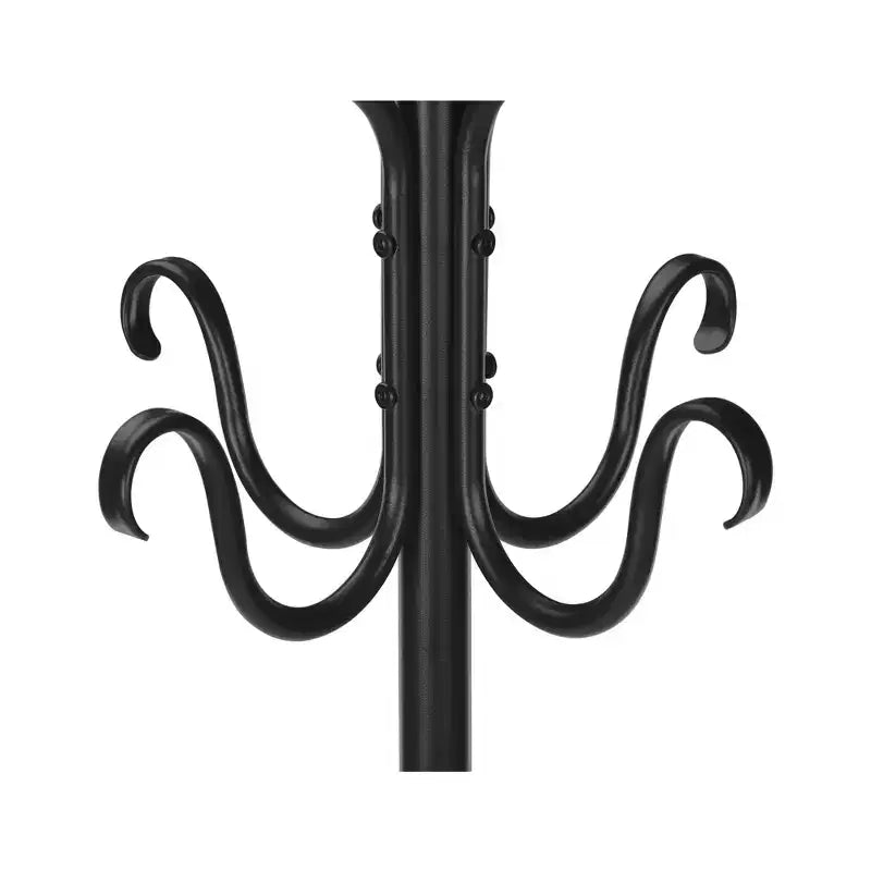 74 Metal Freestanding Coat Rack with 8 Hooks, Hall Tree for Entryway Bedroom