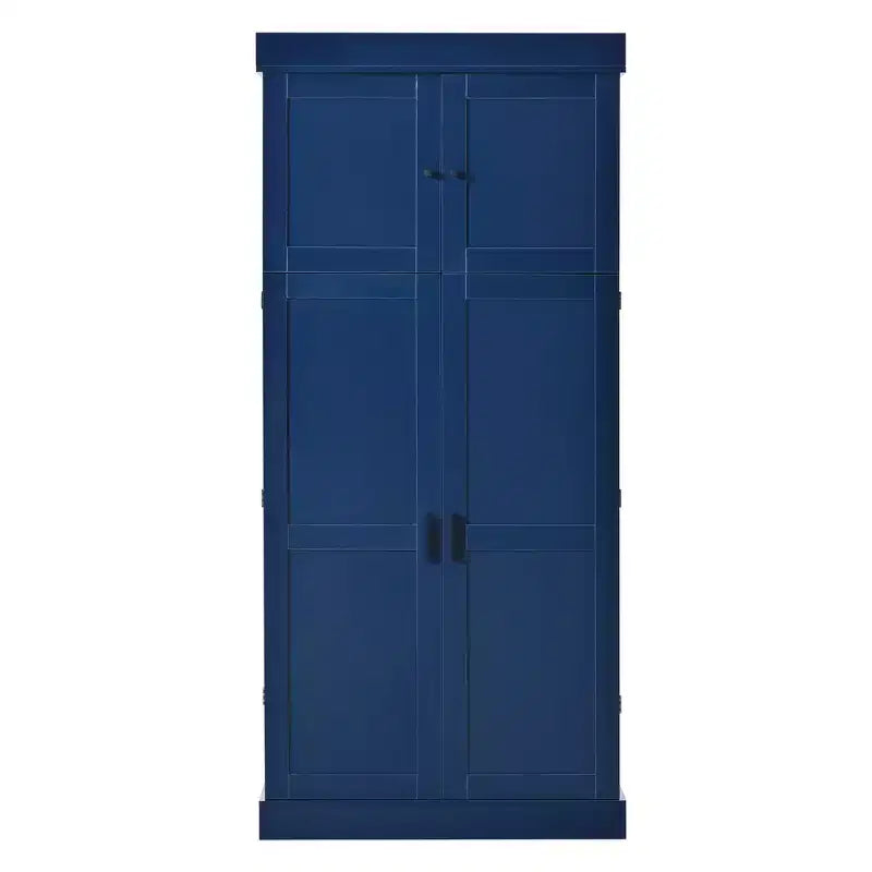 77H Freestanding Kitchen Storage Pantry, Large Dining Storage Cabinet Cupboard with Door Shelves and Adjustable Shelves
