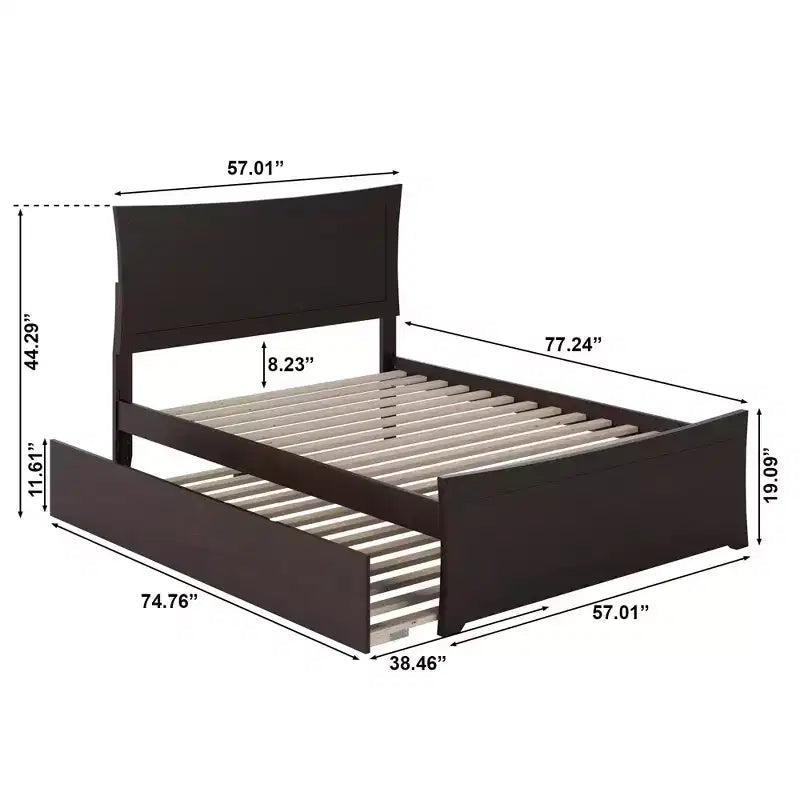 Freestanding Headboard with Bed Frame
