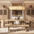 72 Reclaimed Elm Trestle Dining Bench