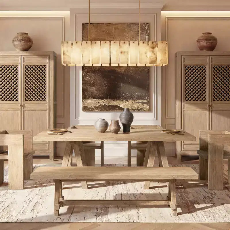 72 Reclaimed Elm Trestle Dining Bench
