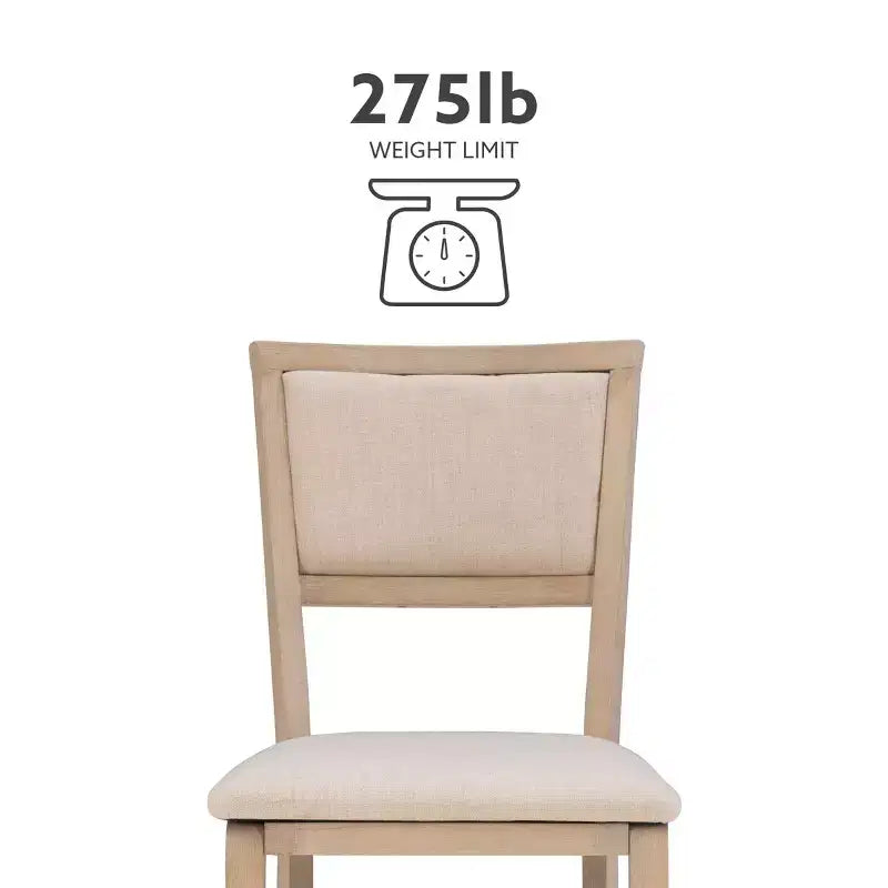 Set of 2 Claire Solid Wood and Upholstered Seat Folding Chairs Gray Wash - Linon