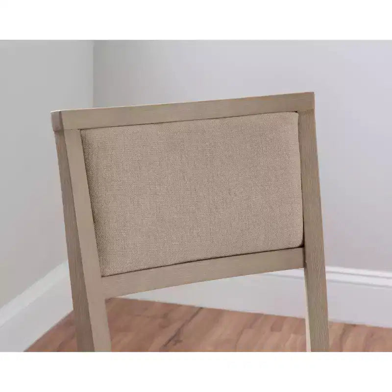 Set of 2 Claire Solid Wood and Upholstered Seat Folding Chairs Gray Wash - Linon
