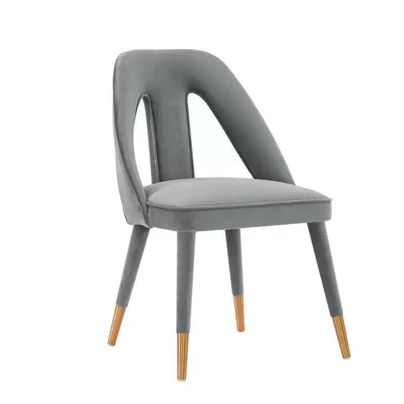 Neda Modern Velvet Upholstered Dining Chair - Manhattan Comfort