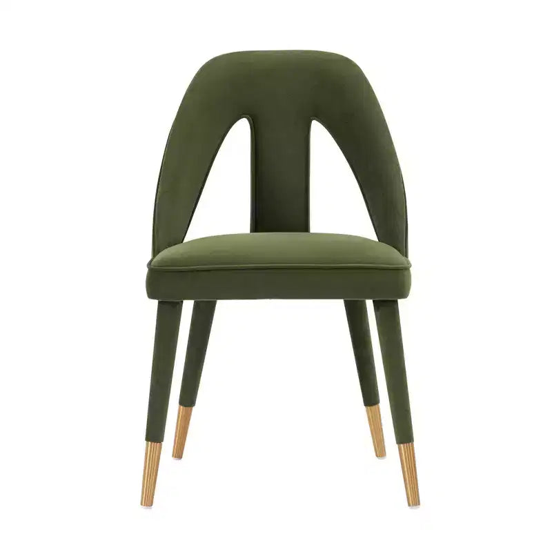 Neda Modern Velvet Upholstered Dining Chair - Manhattan Comfort