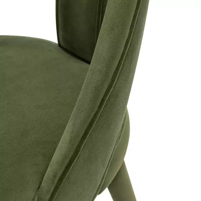 Neda Modern Velvet Upholstered Dining Chair - Manhattan Comfort
