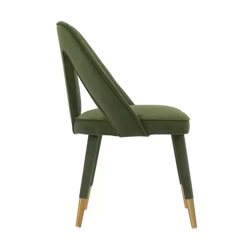 Neda Modern Velvet Upholstered Dining Chair - Manhattan Comfort