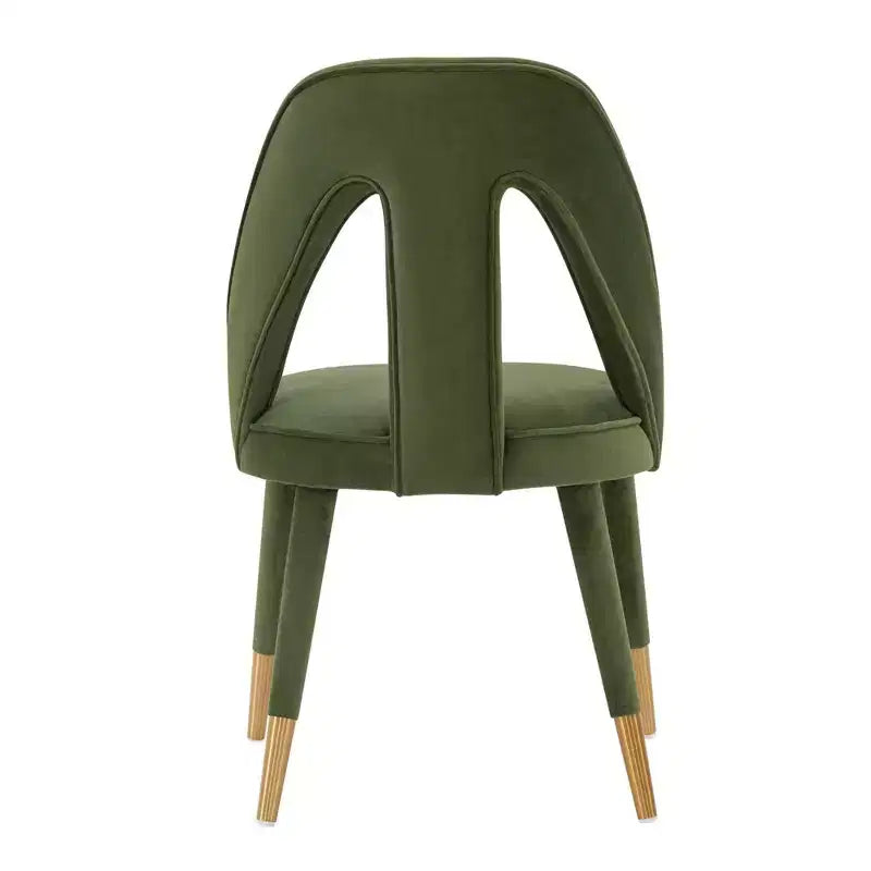 Neda Modern Velvet Upholstered Dining Chair - Manhattan Comfort