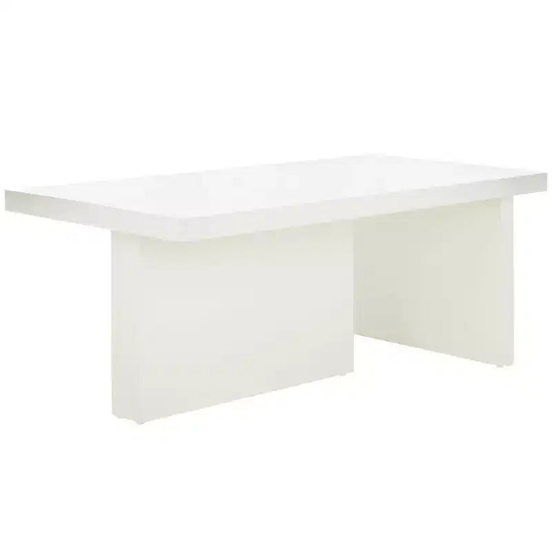 Modern Pinewood Coffee Table with Offset Legs