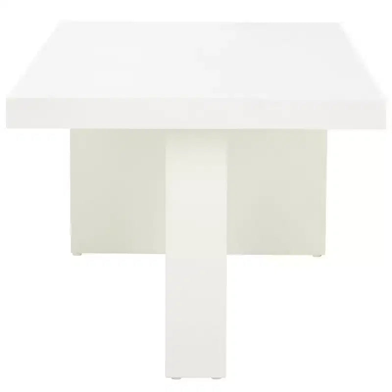 Modern Pinewood Coffee Table with Offset Legs