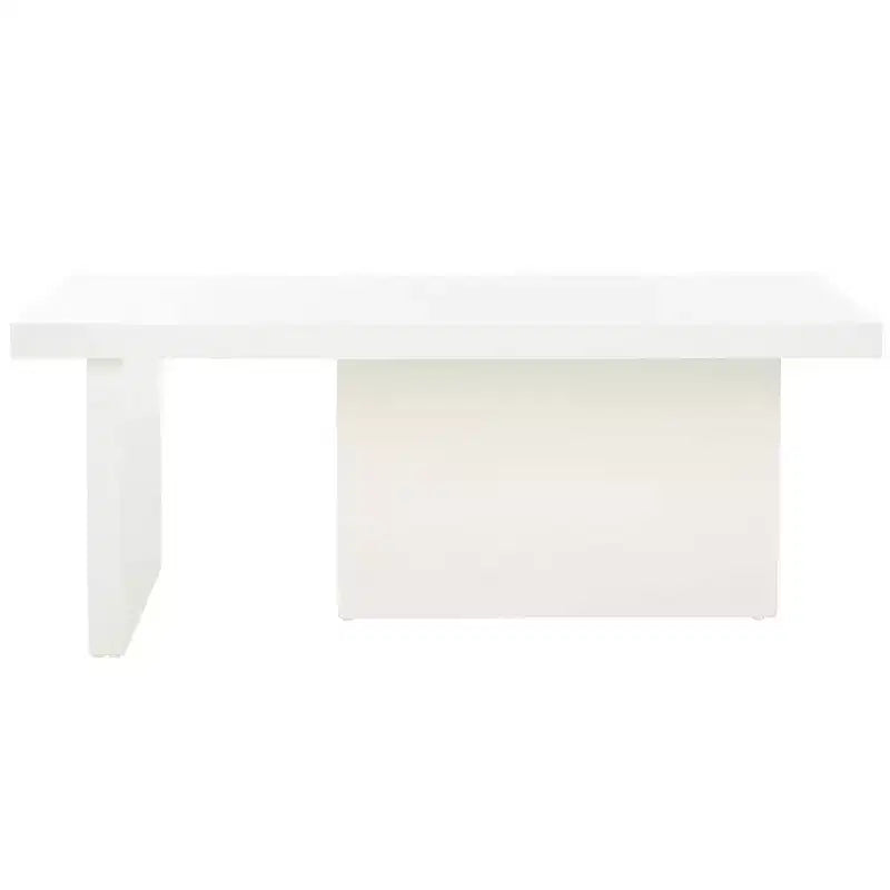 Modern Pinewood Coffee Table with Offset Legs