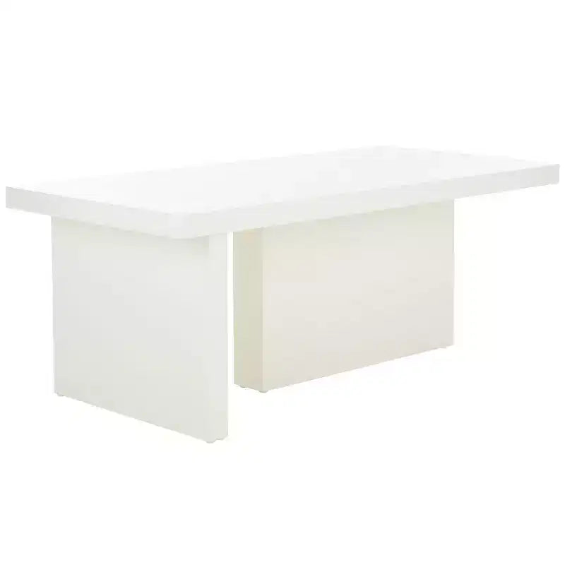 Modern Pinewood Coffee Table with Offset Legs