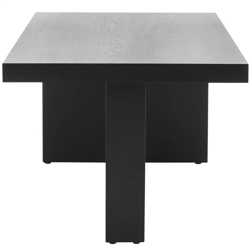 Modern Pinewood Coffee Table with Offset Legs
