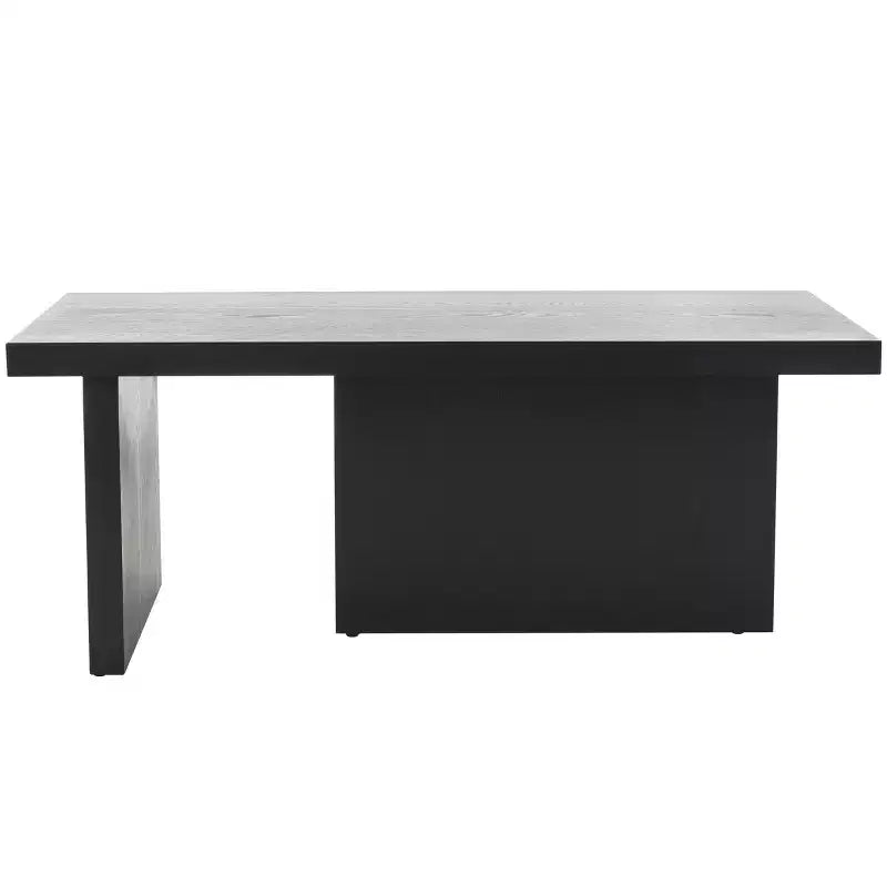 Modern Pinewood Coffee Table with Offset Legs
