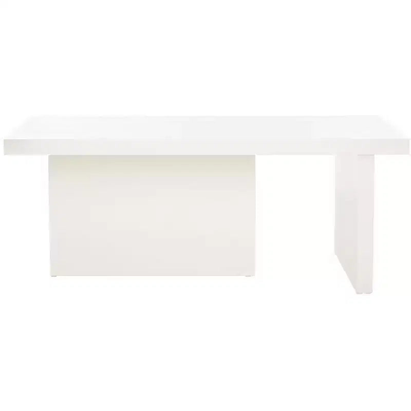 Modern Pinewood Coffee Table with Offset Legs
